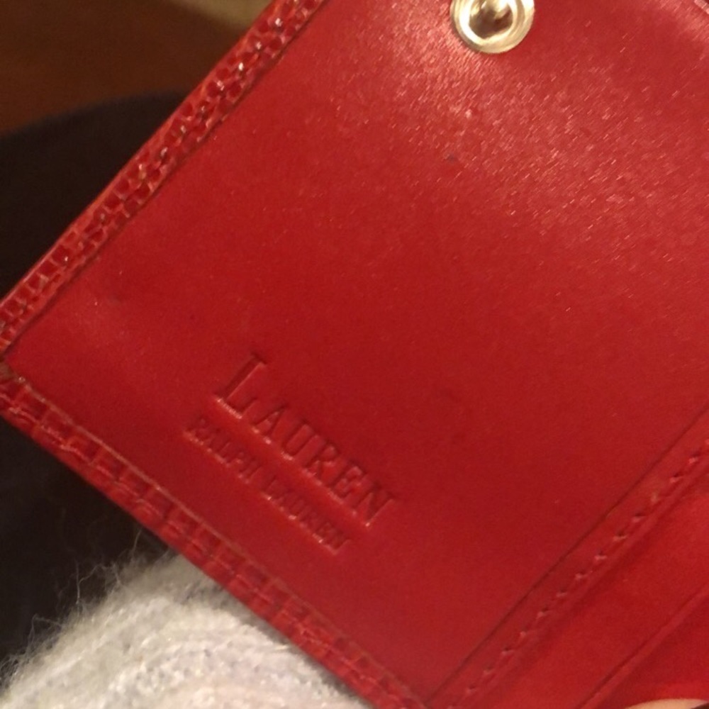 Red Ralph Lauren Wallet - Picture 3 of 4